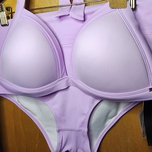 PINK Victoria Secret PUSHUP BIKINI TOP & HIGH WAIST FULL COVERAGE BIKINI BOTTOM